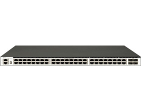 48 个 1GE Base-T 端口，4 个 10GE SFP+端口，三层以太网交换机